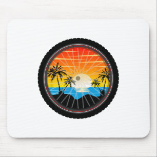 Biking Wheel Tire Mountain Bike Fat Bike Mouse Pad
