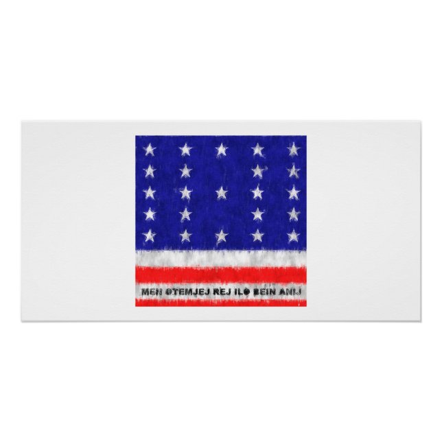 Bikini Atoll Oil Painting Drawing Poster (Front)