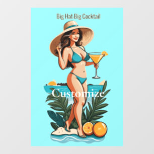Bikini Babe Big Hat- Big Cocktail Thunder_Cove