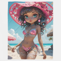 Bikini Babe Fleece Blanket
