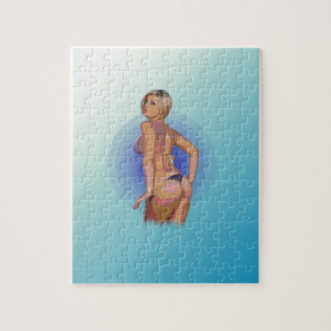 BIKINI BABE. JIGSAW PUZZLE (Vertical)