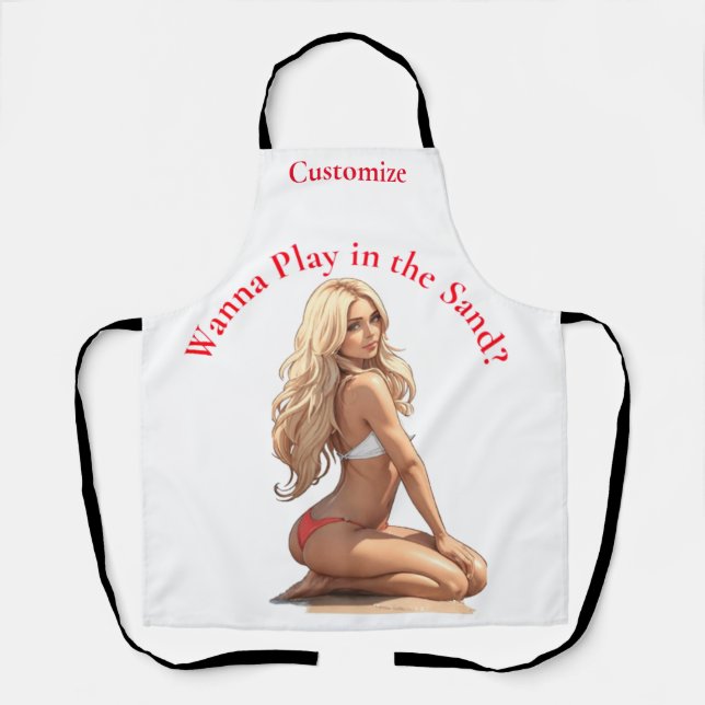 Bikini Beach Girl Thunder_Cove  Apron (Front)