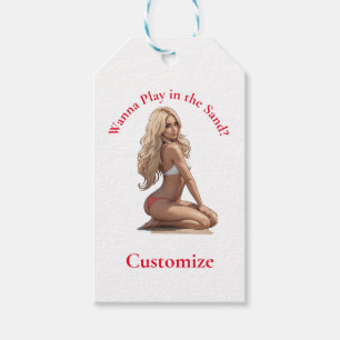 Bikini Beach Girl Thunder_Cove Gift Tags