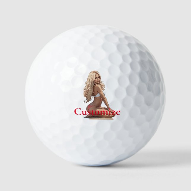 Bikini Beach Girl Thunder_Cove  Golf Balls (Front)