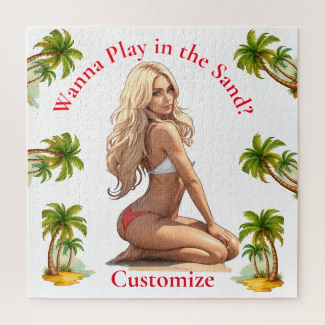 Bikini Beach Girl Thunder_Cove  Jigsaw Puzzle (Vertical)