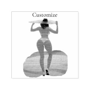Bikini Booty Beach Girl Thunder_Cove Self-inking Stamp