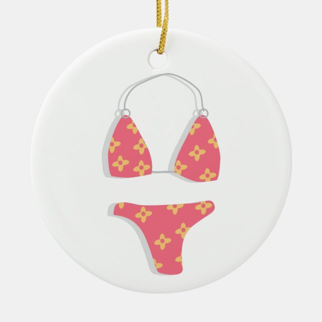 Bikini Ceramic Ornament (Front)