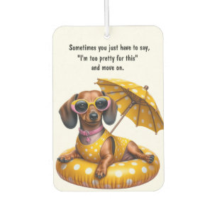 Bikini Dachshund Car Air Freshener