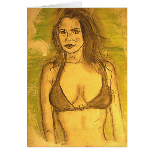 bikini girl art