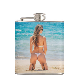 BIKINI GIRL BEACH GIRL Flasks FOR HIM