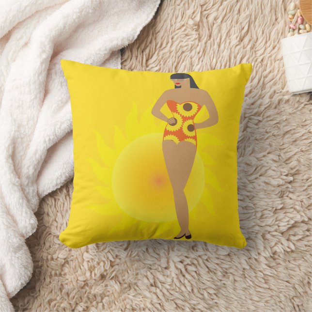 Bikini Girl Cushion (Blanket)