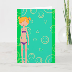 Bikini Girl Greeting Card