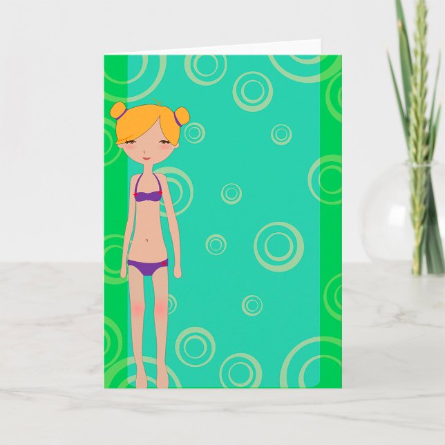 Bikini Girl Greeting Card (Creator Uploaded)