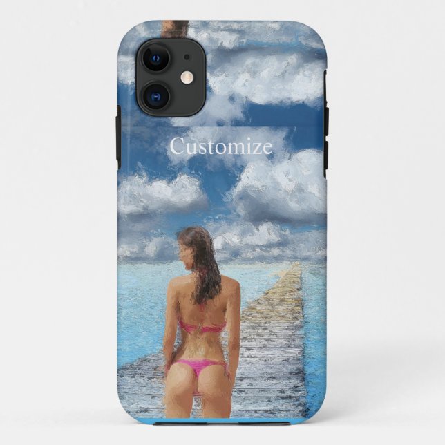 Bikini Girl Thunder_Cove   Case-Mate iPhone Case (Back)