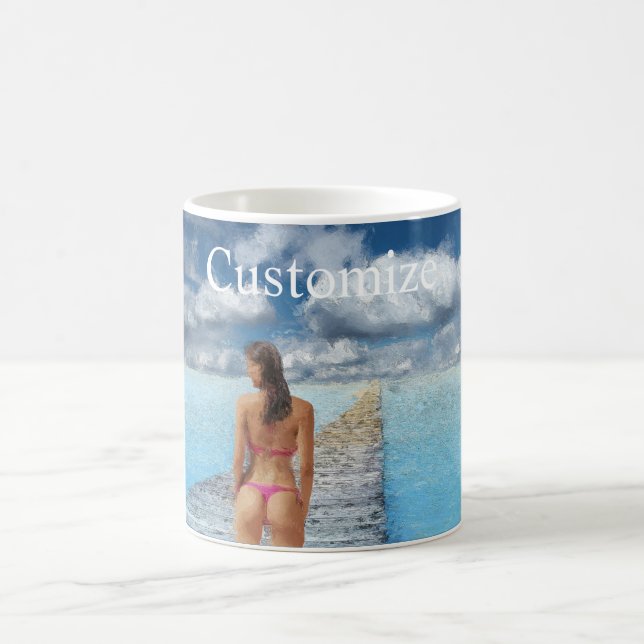 Bikini Girl Thunder_Cove   Coffee Mug (Center)