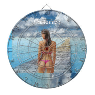 Bikini Girl Thunder_Cove Dartboard