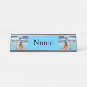Bikini Girl Thunder_Cove Desk Name Plate