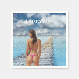 Bikini Girl Thunder_Cove Napkin
