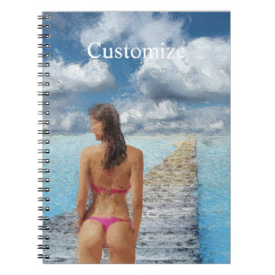 Bikini Girl Thunder_Cove Notebook
