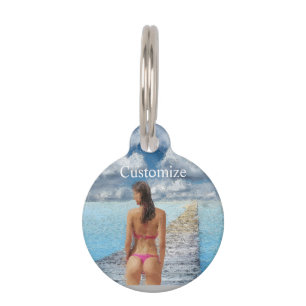 Bikini Girl Thunder_Cove Pet Tag