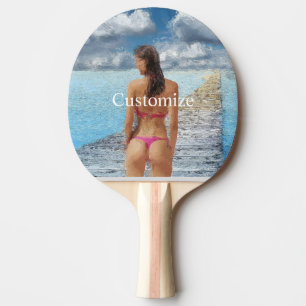Bikini Girl Thunder_Cove Ping Pong Paddle