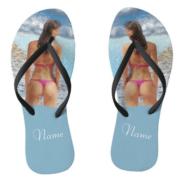 Bikini Girl Thunder_Cove Thongs (Footbed)