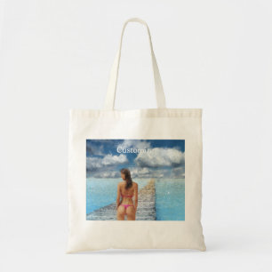 Bikini Girl Thunder_Cove Tote Bag