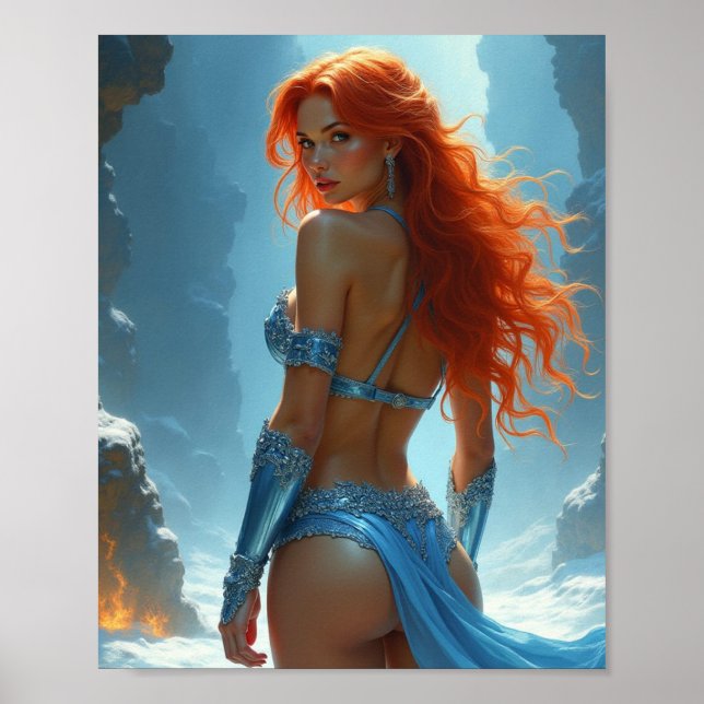 Bikini Goddess of Fire and Ice Poster (Front)