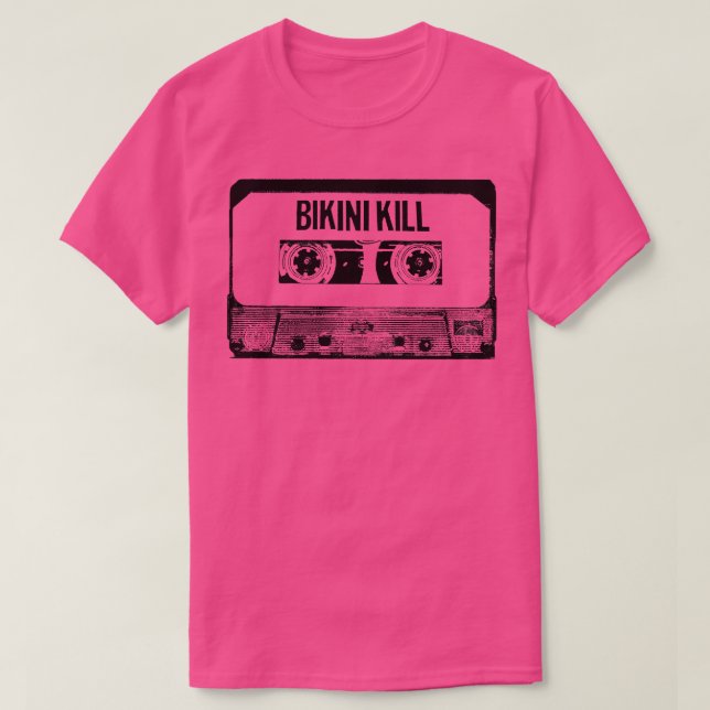 Bikini Kill Cassette Tape T-Shirt (Design Front)