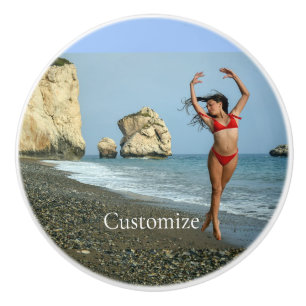 Bikini Model Dancing Thunder_Cove Ceramic Knob