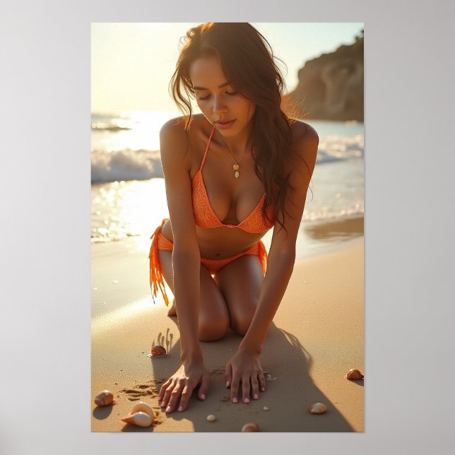 Bikini On The Beach Poster (Front)