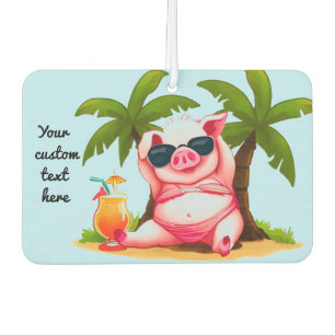 Bikini Pig Car Air Freshener
