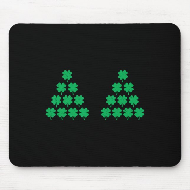 Bikini Style Shamrock Irish S St Patricks Day Funn Mouse Pad (Front)