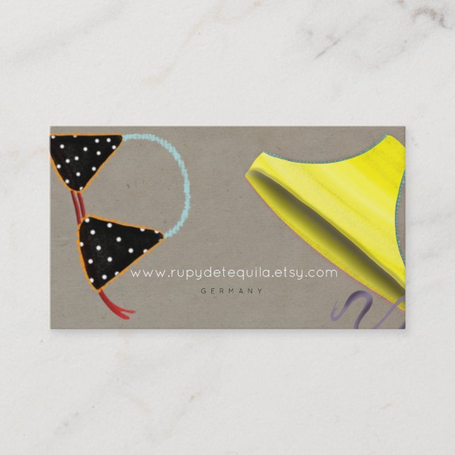 Bikini Top Summer Business Cards (Front)