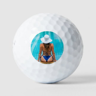 Bikini Woman At The Pool - HQ Golf Balls