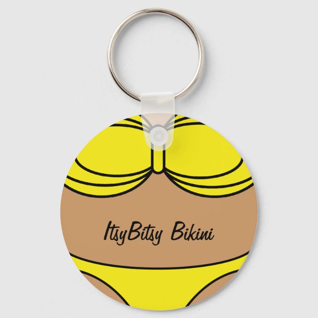Bikini Yellow Key Ring (Front)