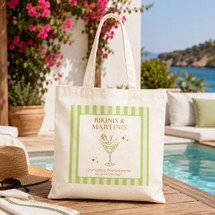 Bikinis and Martinis Bachelorette Party Bach Favou Tote Bag
