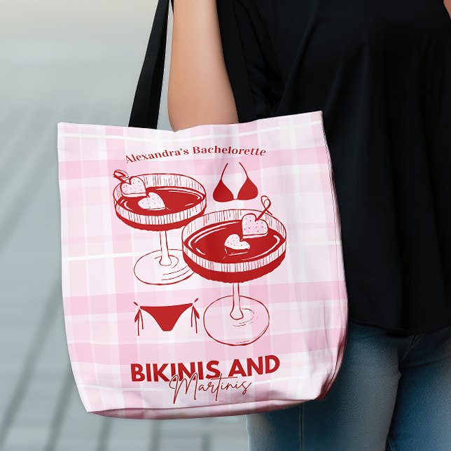 Bikinis And Martinis Bachelorette Tote Bag (Creator Uploaded)