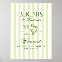 Bikinis and Martinis Bachelorette Welcome