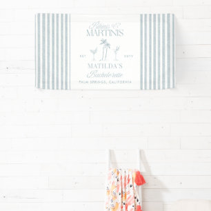 Bikinis and martinis Elegant vintage bachelorette Banner