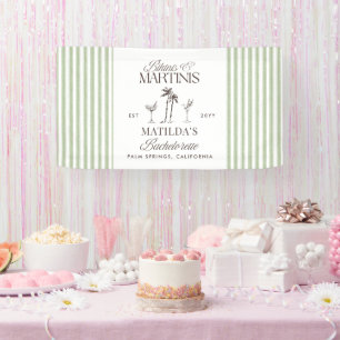 Bikinis and martinis Elegant vintage bachelorette Banner