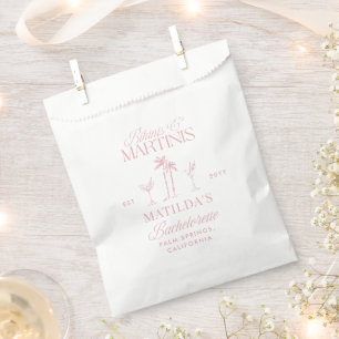 Bikinis and martinis Elegant vintage bachelorette Favour Bag