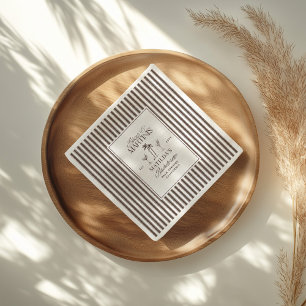 Bikinis and martinis Elegant vintage bachelorette Napkin