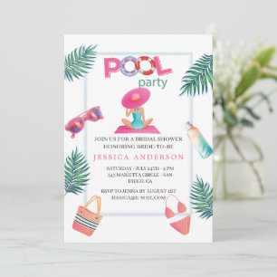 Bikinis Party Bridal Shower Bachelorette Invitation