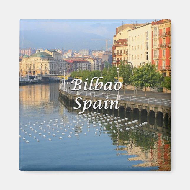 Bilbao, Basque Spain (caption) Magnet (Front)