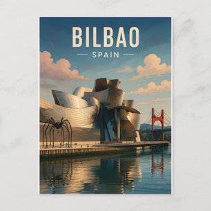 Bilbao Spain Basque Architecture Northern City Postcard