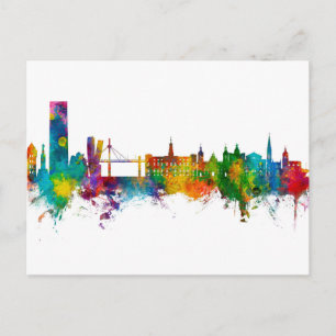 Bilbao Spain Skyline Postcard