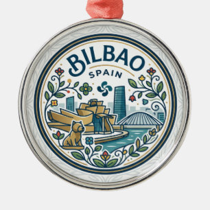 Bilbao, Spain Spain Metal Ornament