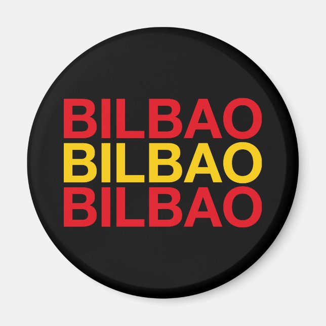 BILBAO Spanish Flag Magnet (Front)