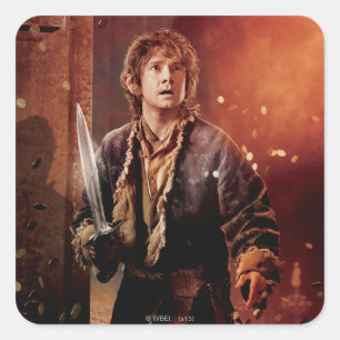 BILBO BAGGINS™ Character Poster 3 Square Sticker